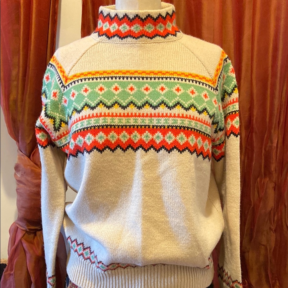 MOSCHINO Colorful vintage Patterned women Sweater